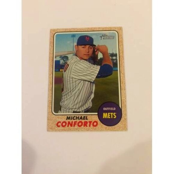 2017 Topps Heritage Michael Conforto New York Mets #232 (MISC1) - Picture 1 of 2